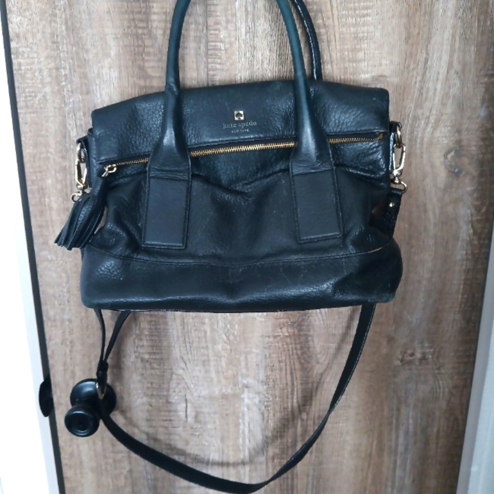 Kate Spade black pebbled leather bag
